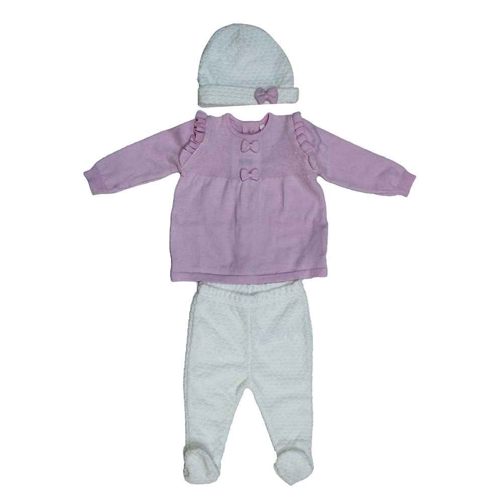 İdil Baby 7999 3lü Bebek Takım Pembe