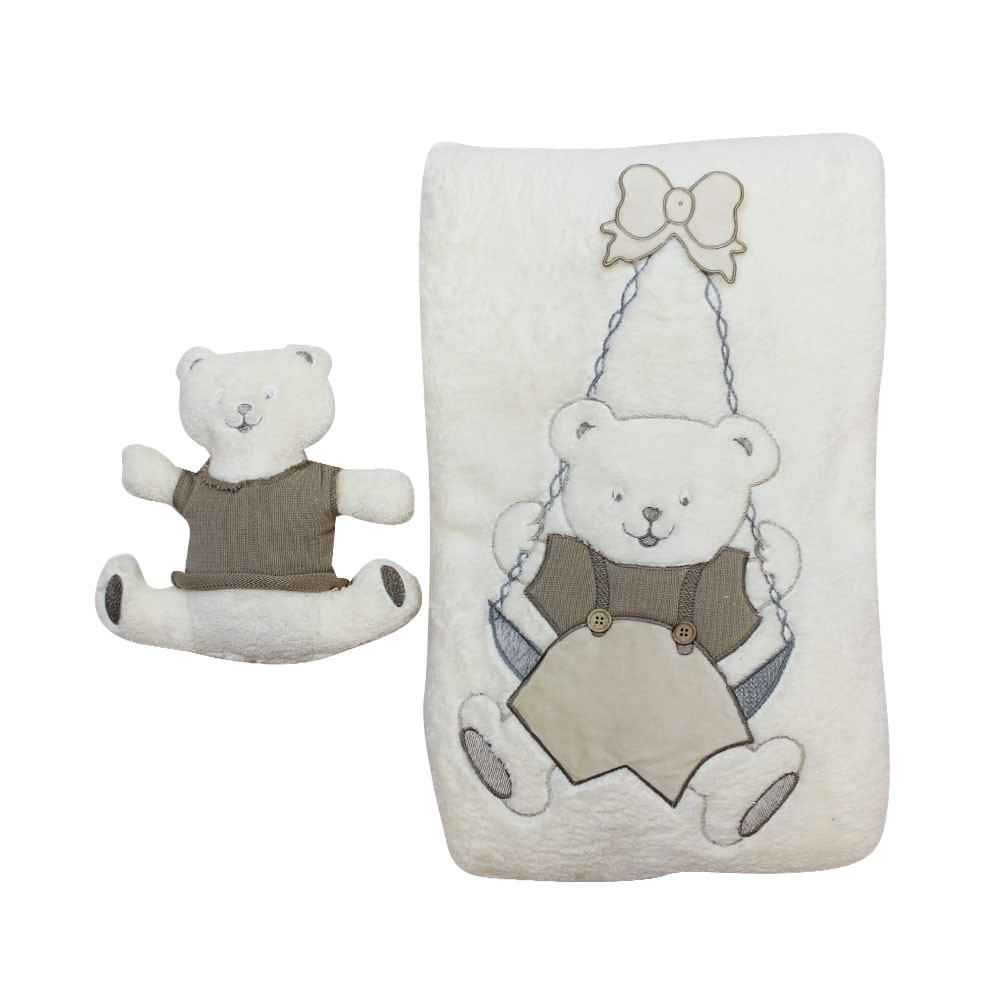 Bebbemini 1052 Velsoft Battaniye Bej