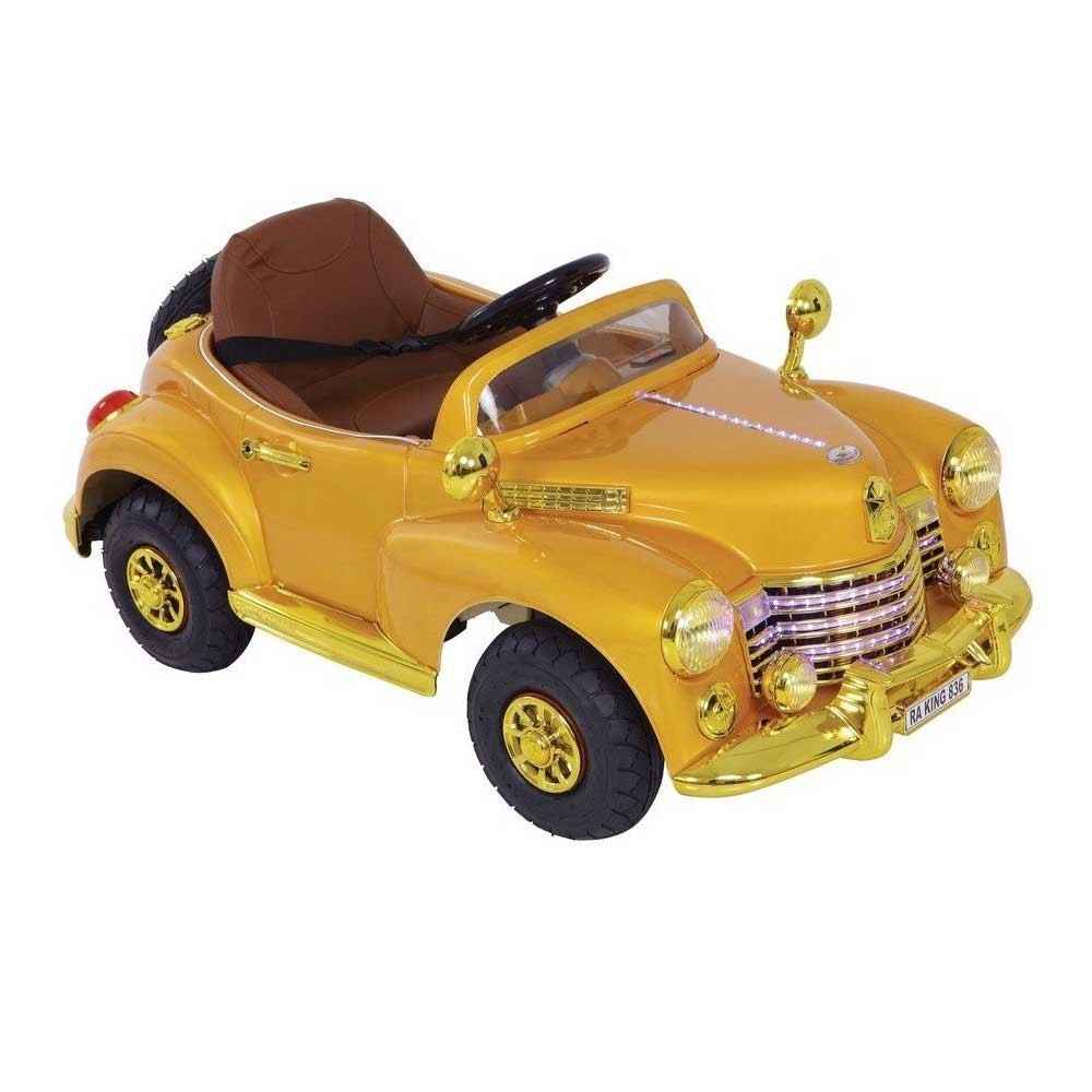 Babyhope HJ8888A Metalik 12 V Akülü Araba Sarı