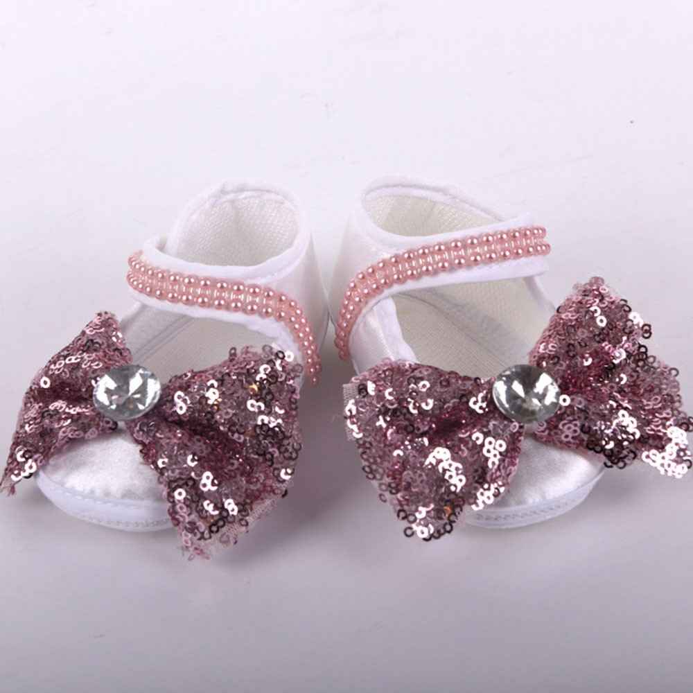 Küçük Rüyalar KR-PTK008 Payet Fiyonklu İncili Patik  Pembe