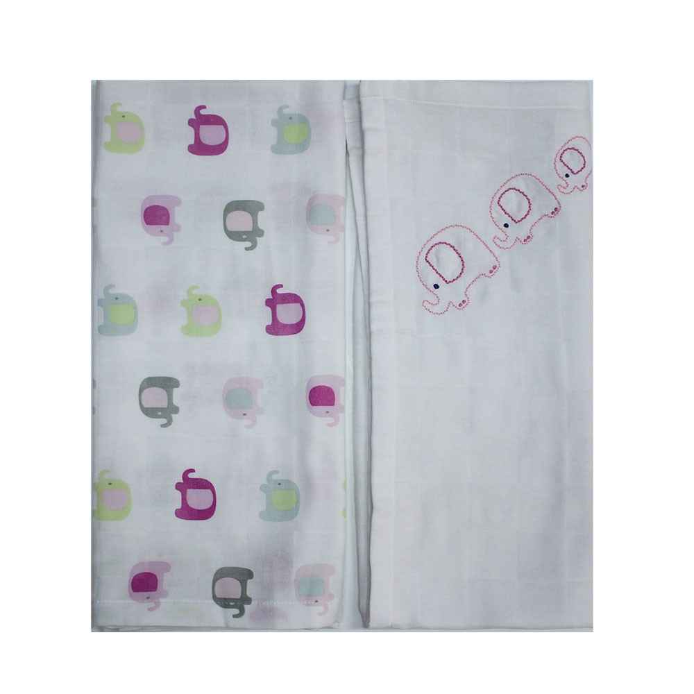 Mini Damla 41794 Organik Muslin Bebek Battaniyesi Pembe