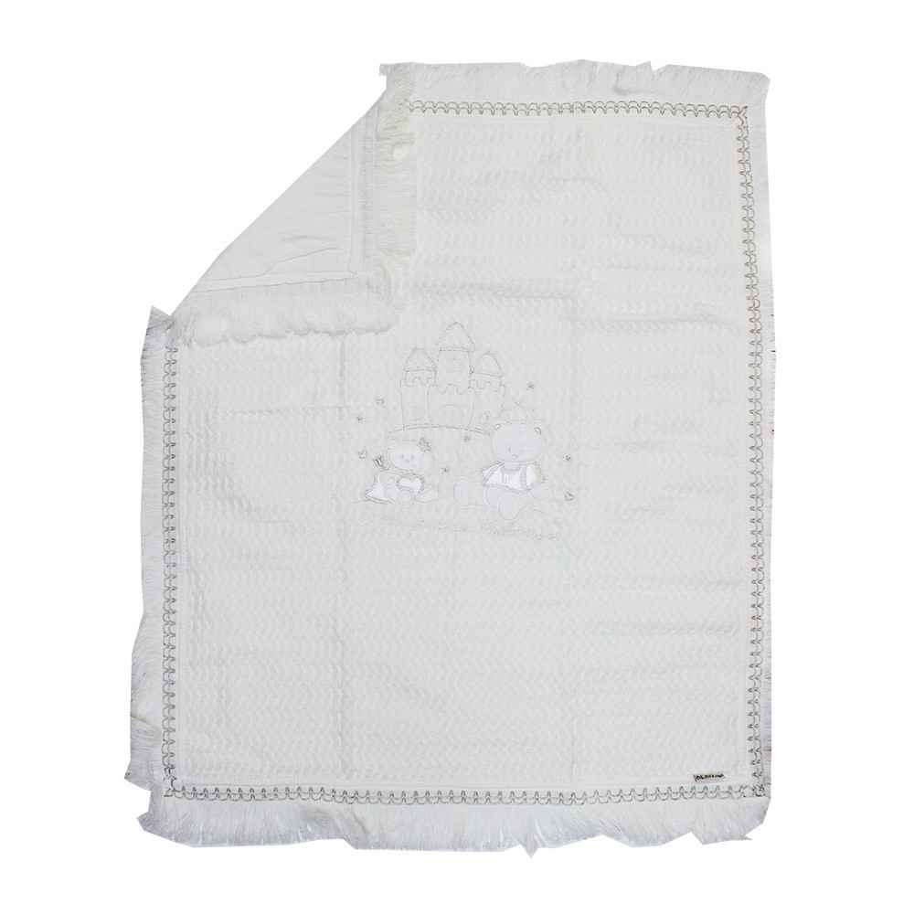 Bebitof 475190 Triko Prens Bebek Battaniyesi Krem