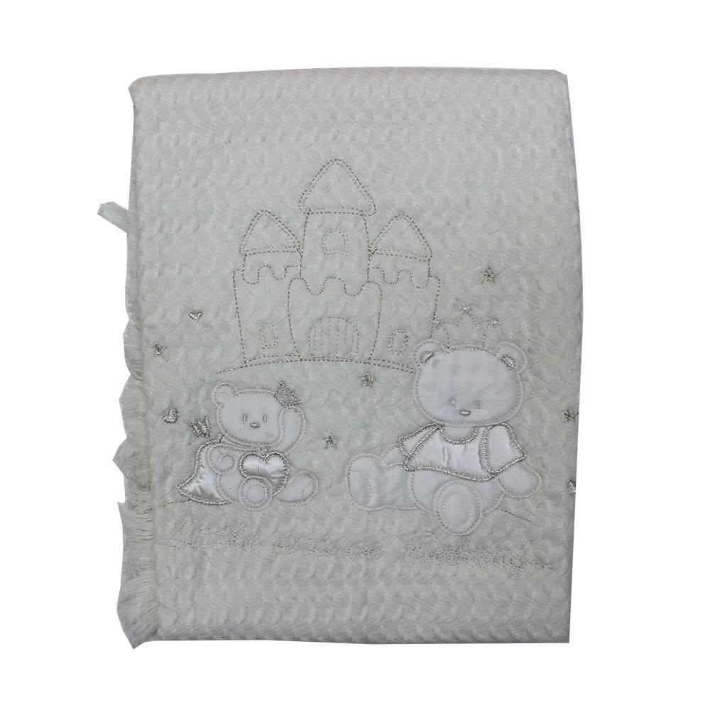 Bebitof 475190 Triko Prens Bebek Battaniyesi Krem