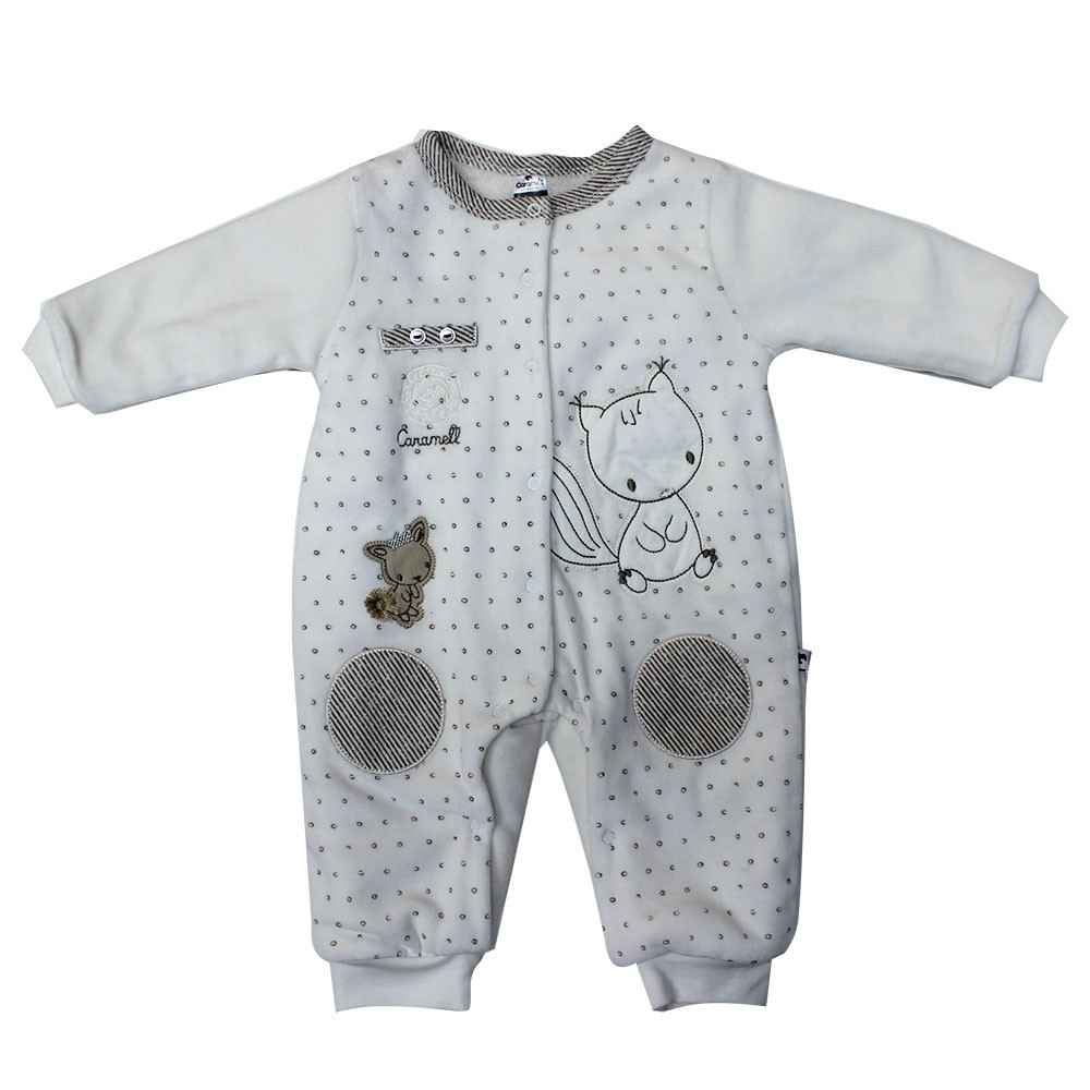 Caramell 341624 Erkek Bebek Tulumu Krem