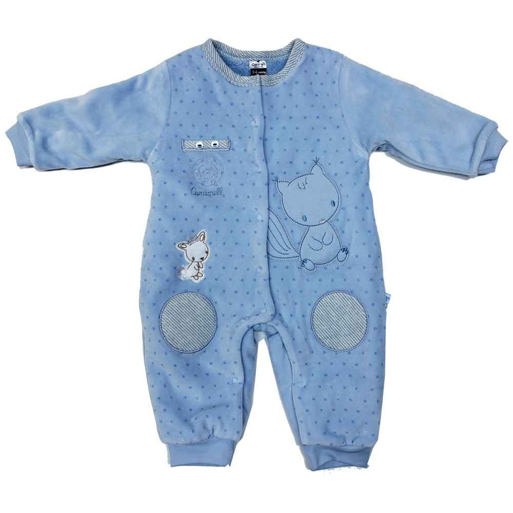 Caramell 341624 Erkek Bebek Tulumu Mavi