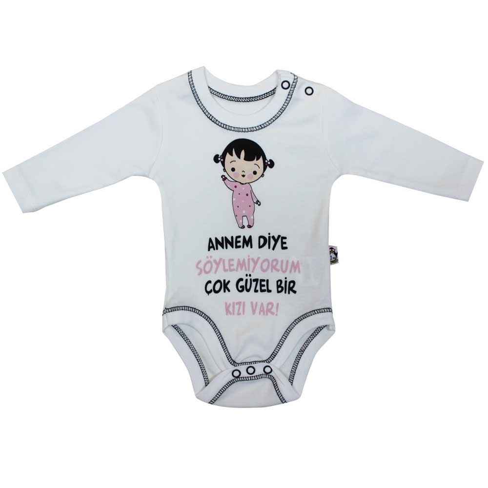 Babycool 1262577 Esprili Annem Diye Söylemiyom Uzunkol Body Krem