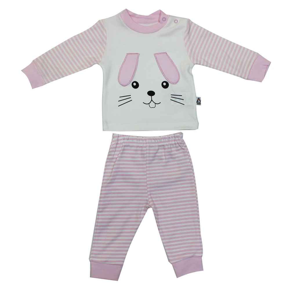 Babycool 1262529 Tavşanlı Bebek Takımı Krem-Pembe