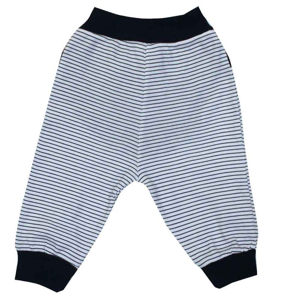 Sebi Bebe 52040 Popo Nakışlı Patiksiz Bebek Pantolonu Lacivert