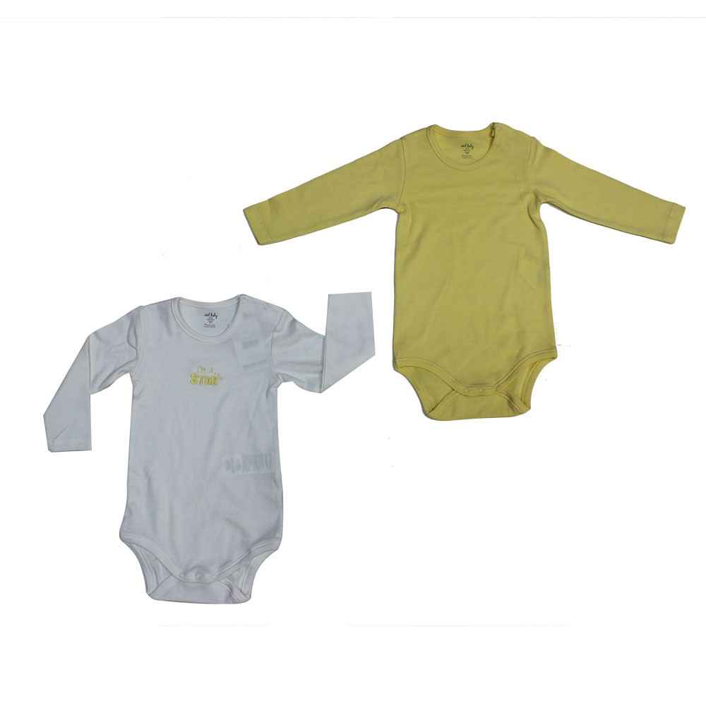 İdil Baby 6952 2li Bebek  Body Sarı