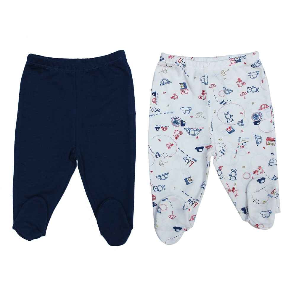 İdil Baby 8036 Patikli Bebek Pantolon 2li Baskılı
