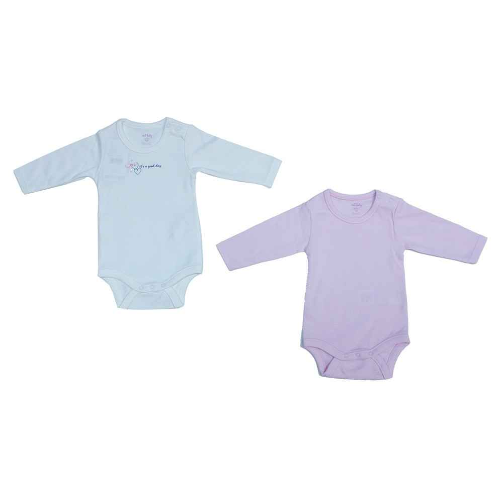 İdil Baby 7151 2li Bebek Body Pembe