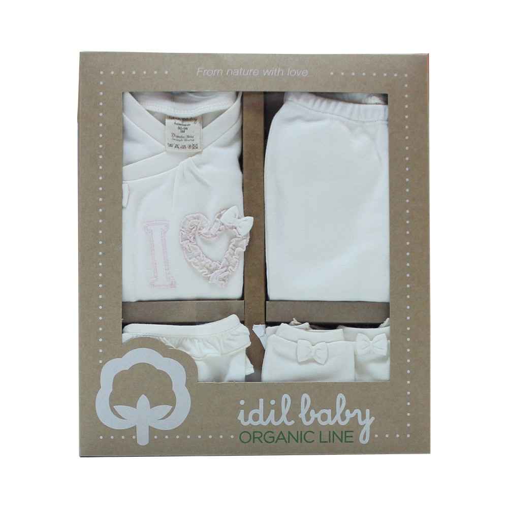 İdil Baby 6544 Bebek Zıbın Takım 5 li Organik