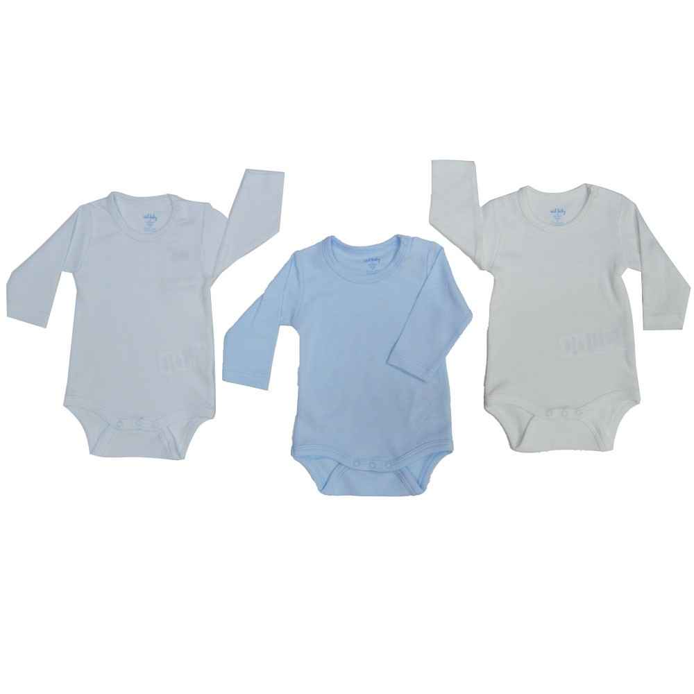 İdil Baby 7000 3'lü Bebek Body Mavi