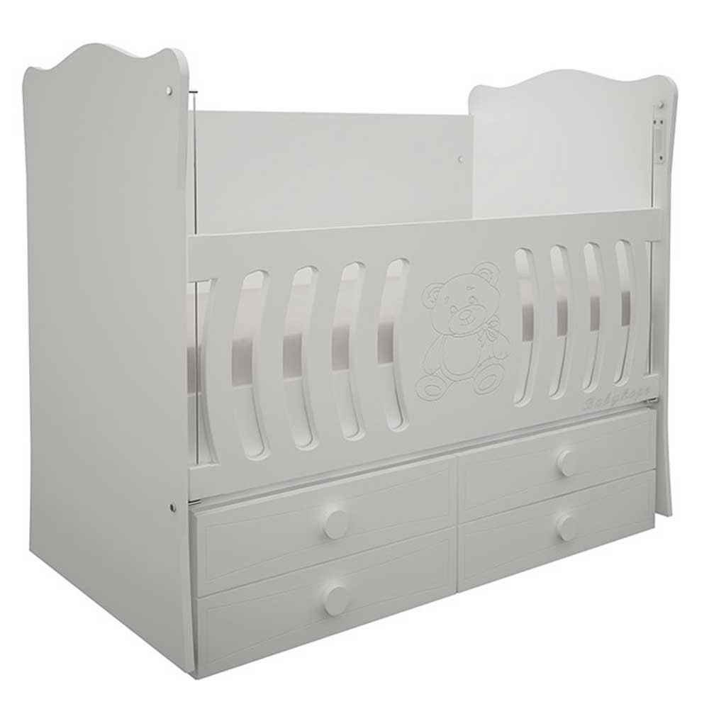 Babyhope 710 Maya Mdf 60x120 4 Çekmeceli Beşik Beyaz