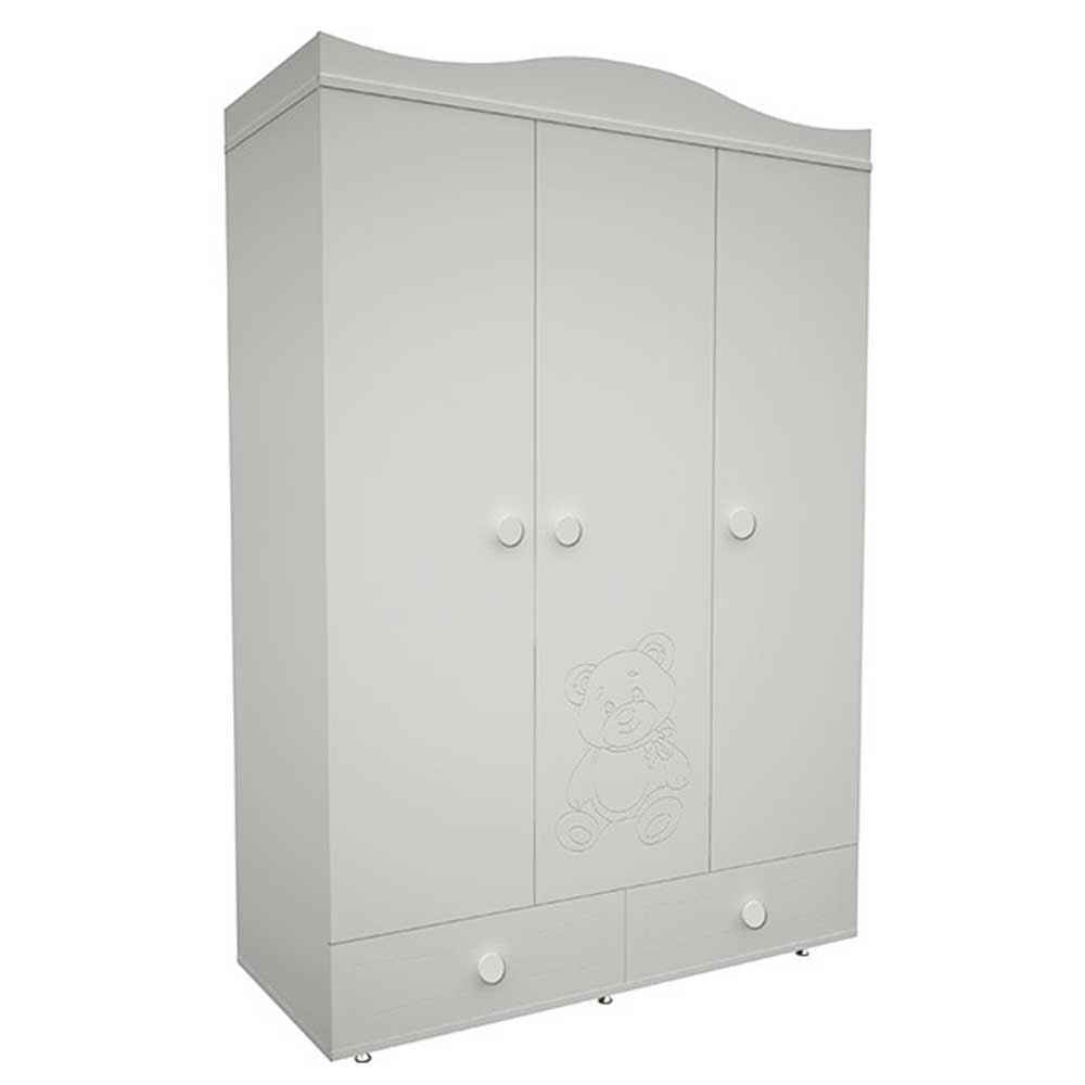Babyhope 753 Maya Mdf 3 Kapılı Dolap Beyaz