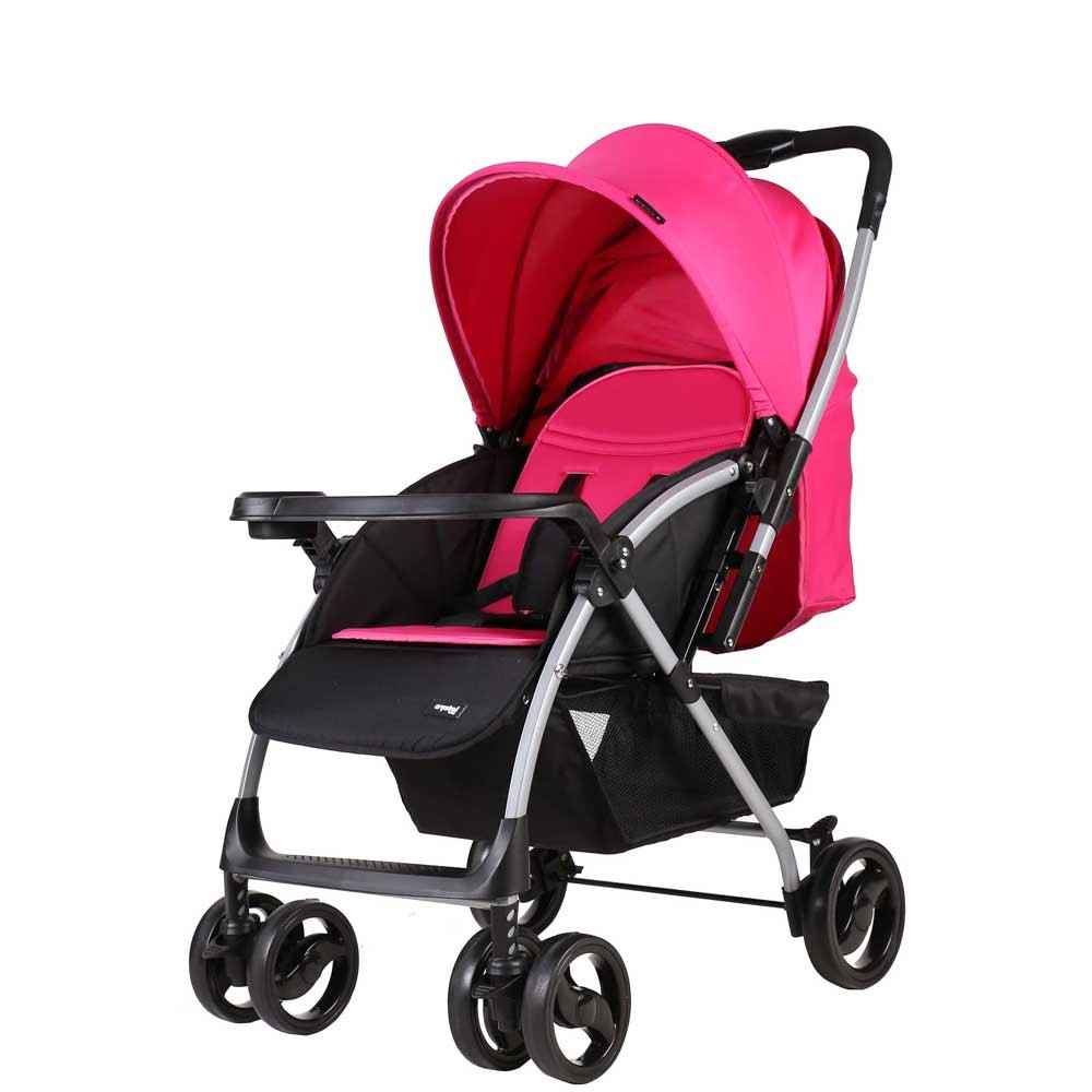 Crystal Baby 295 Solara Çift Yönlü Bebek Arabası Pembe