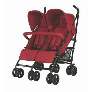 Prego 2074 Monart Baston İkiz Bebek Arabası Bordo