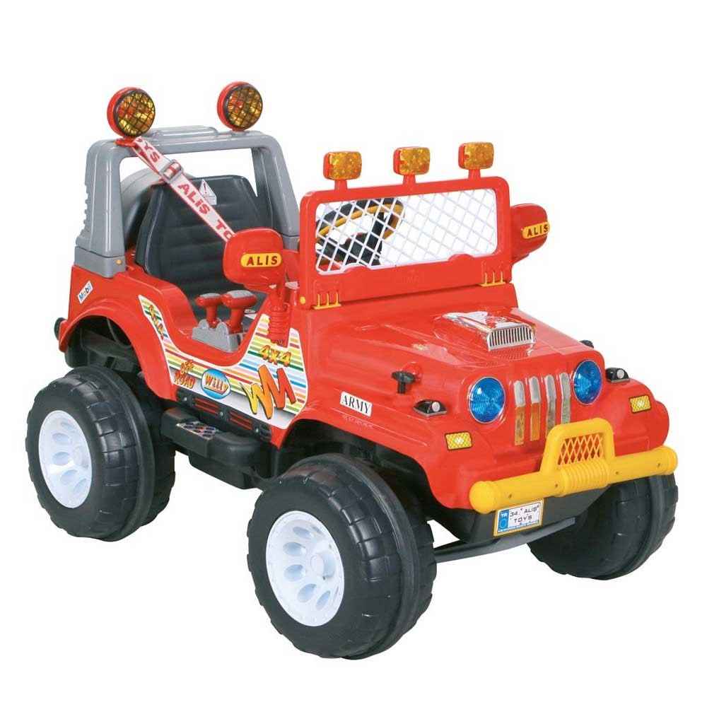 Aliş 502T Turbo Willy Akülü Jeep 12 Volt Kırmızı