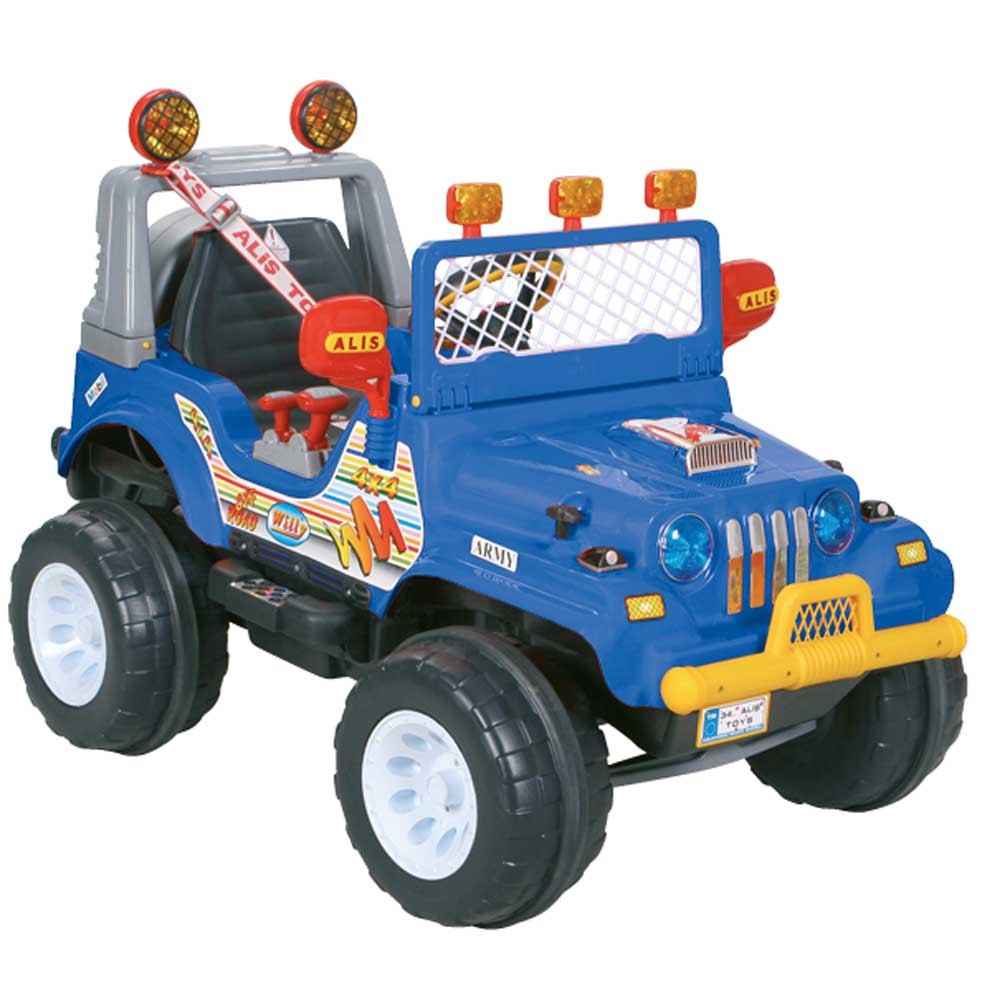 Aliş 502T Turbo Willy Akülü Jeep 12 Volt Mavi