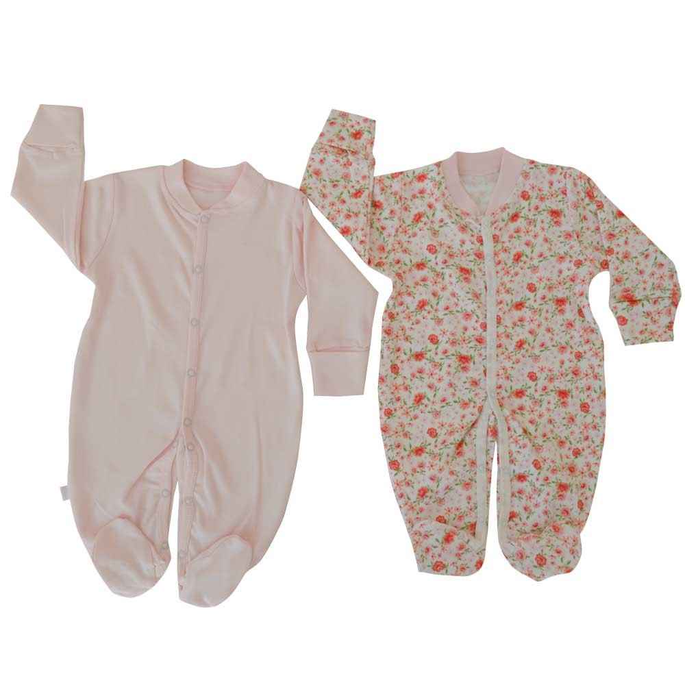 Bebetto T923 Flower World Penye Bebek Tulumu 2li Pembe