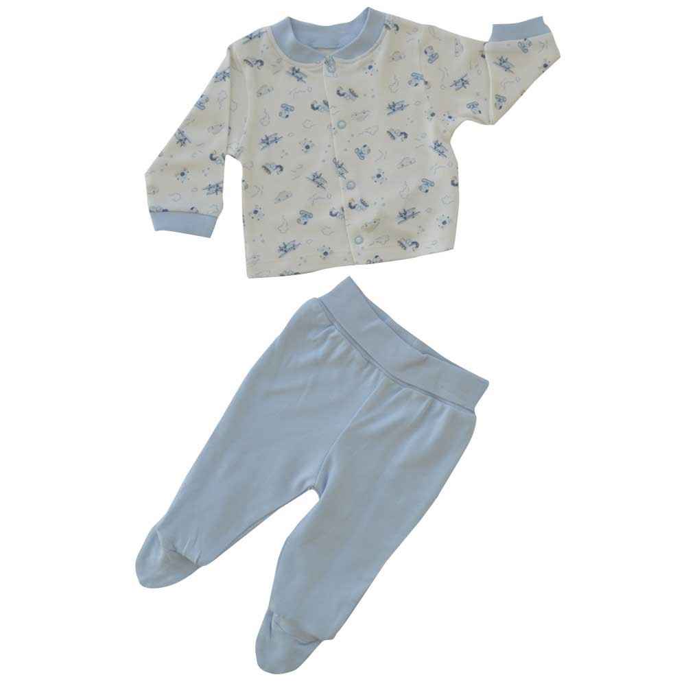 Bebetto F822 Tpy World Penye Mini Pijama Takımı Mavi