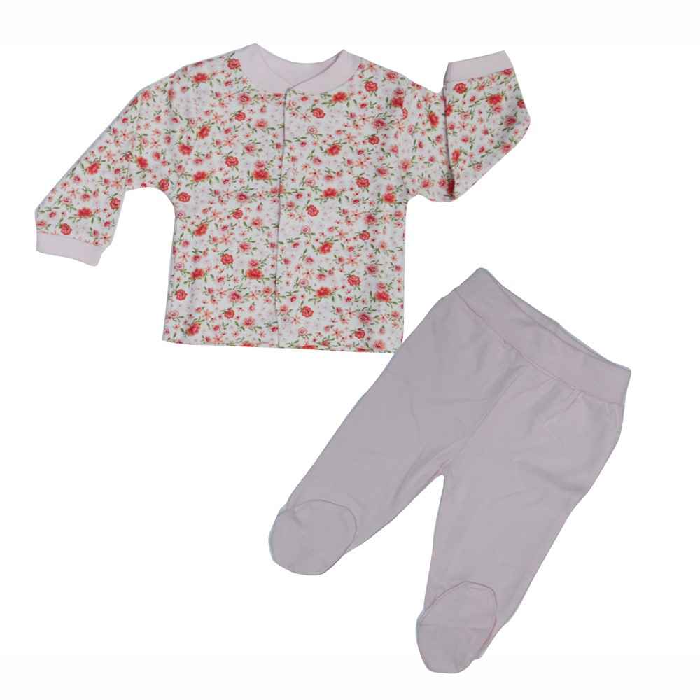 Bebetto F826 Flower World Penye Mini Pijama Takımı Pembe