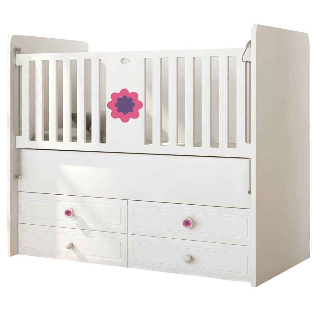 Babi Baby 60x120 Yeni Bebek Beşiği Flower