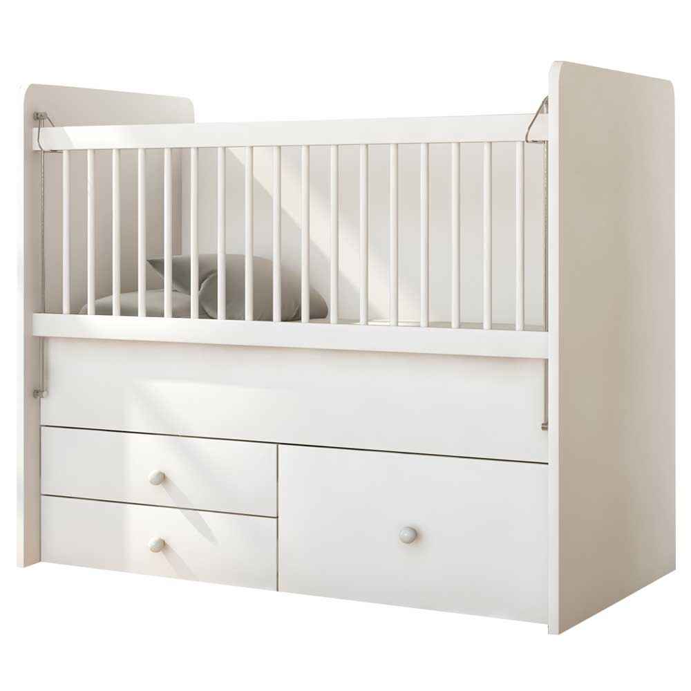 Babi Baby 2130 3 Çekmeceli Asansörlü Bebek Bebek Beşiği 70x130 