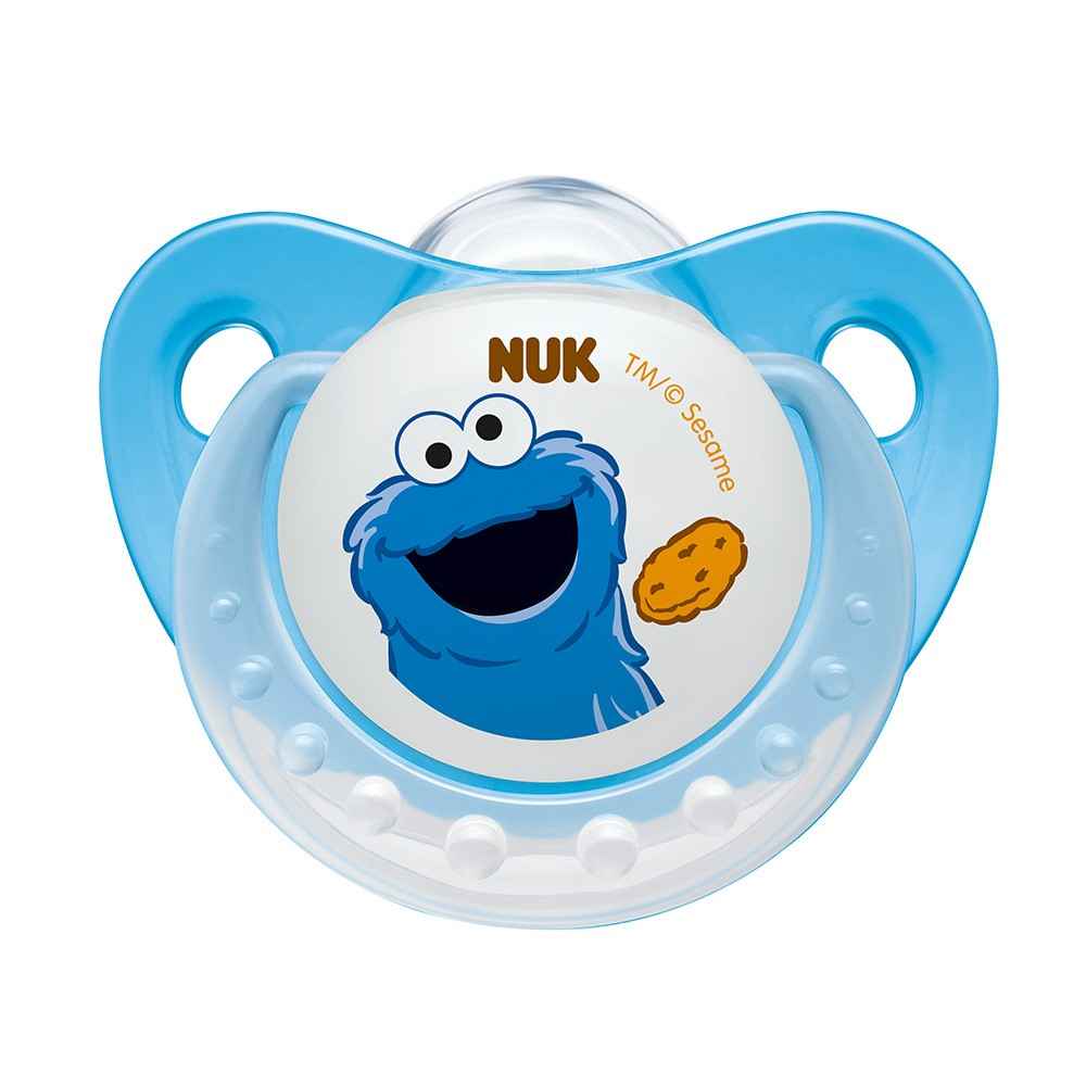 Nuk NES735934 Susam Sokağı Silikon Emzik No:2 (6-18 Ay) Mavi