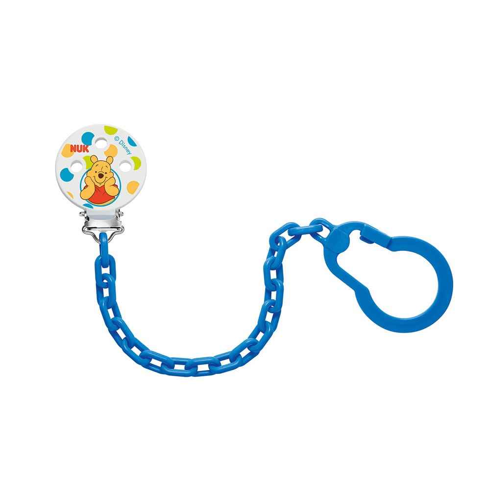 Nuk NA256256 Disney Winnie Lüks Emzik Zinciri Mavi