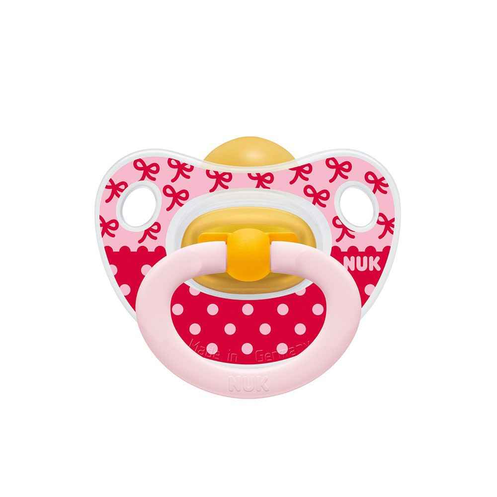 NUK 725459 Happy Kids Kauçuk Emzik No:1 Kırmızı