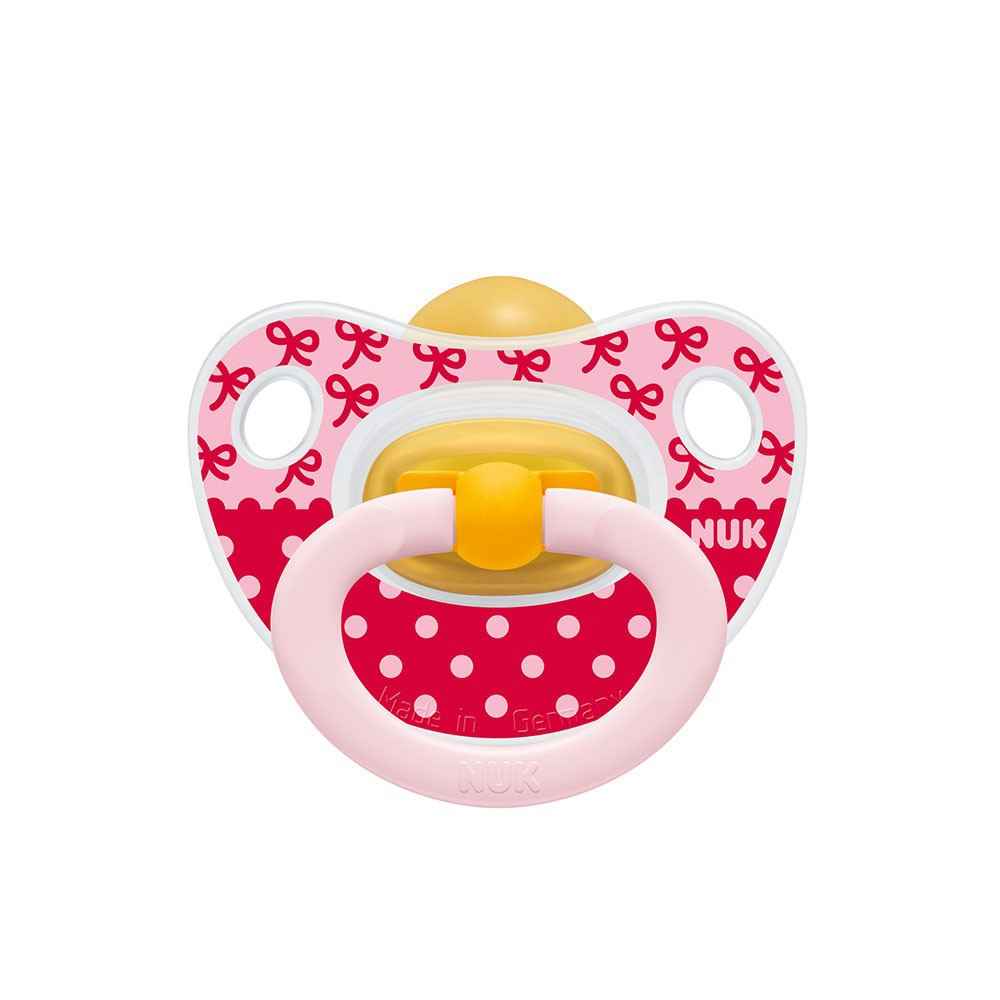 NUK 737327 Happy Kids Kauçuk Emzik No:3 Kırmızı