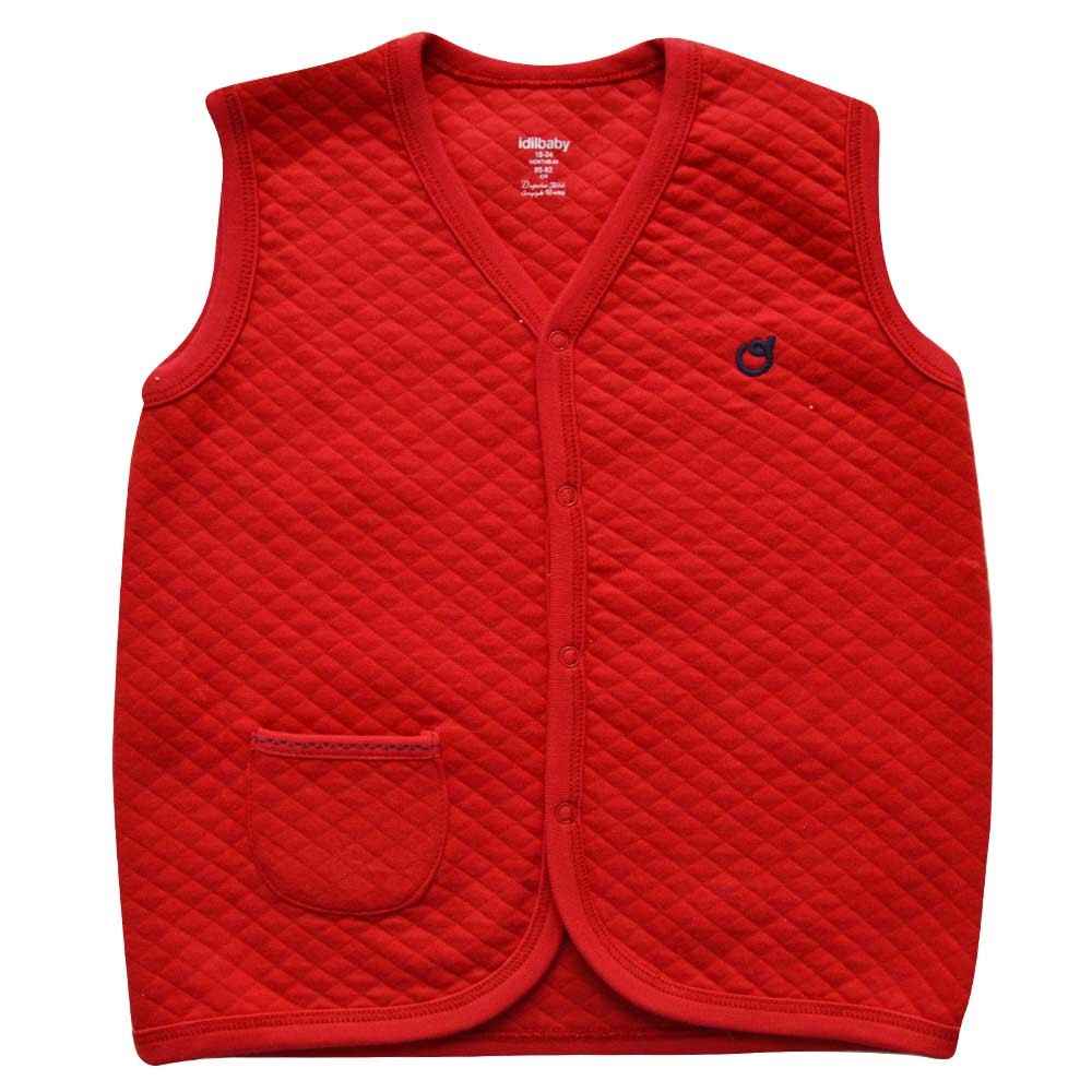 İdil Baby 7213 Bebek Yeleği Kırmızı