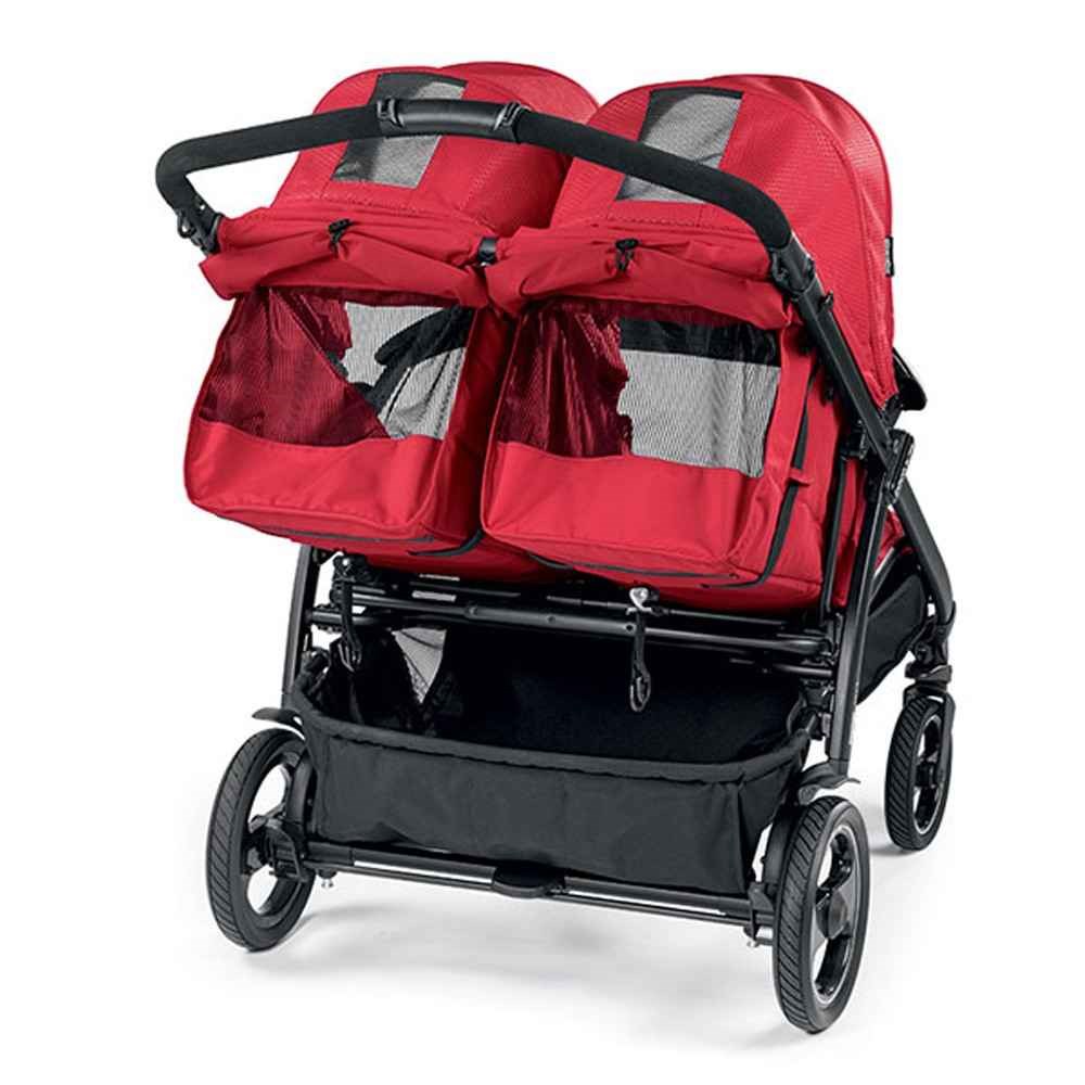 Peg Perego Book For Two İkiz Bebek Arabası Mod Red