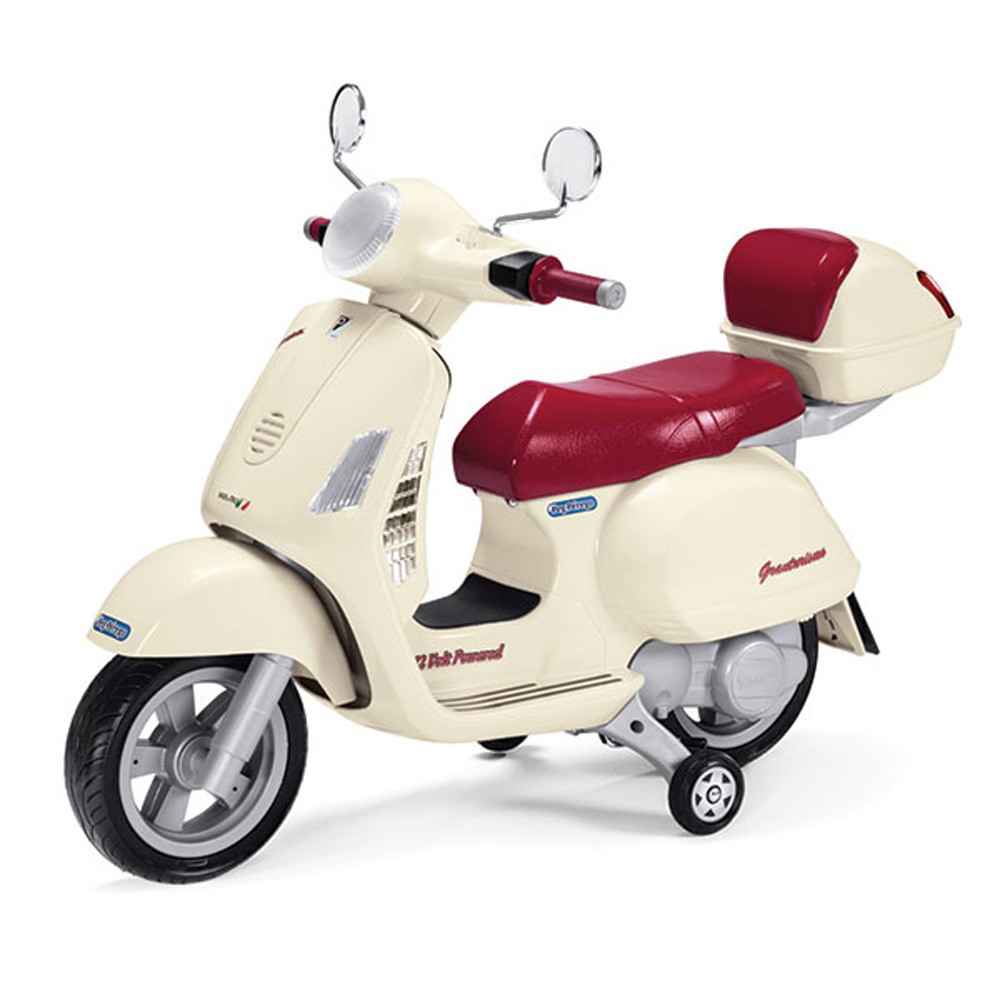 Peg Perego AMC0019 Vespa Akülü Motor+Bagaj 12 Volt  Beyaz