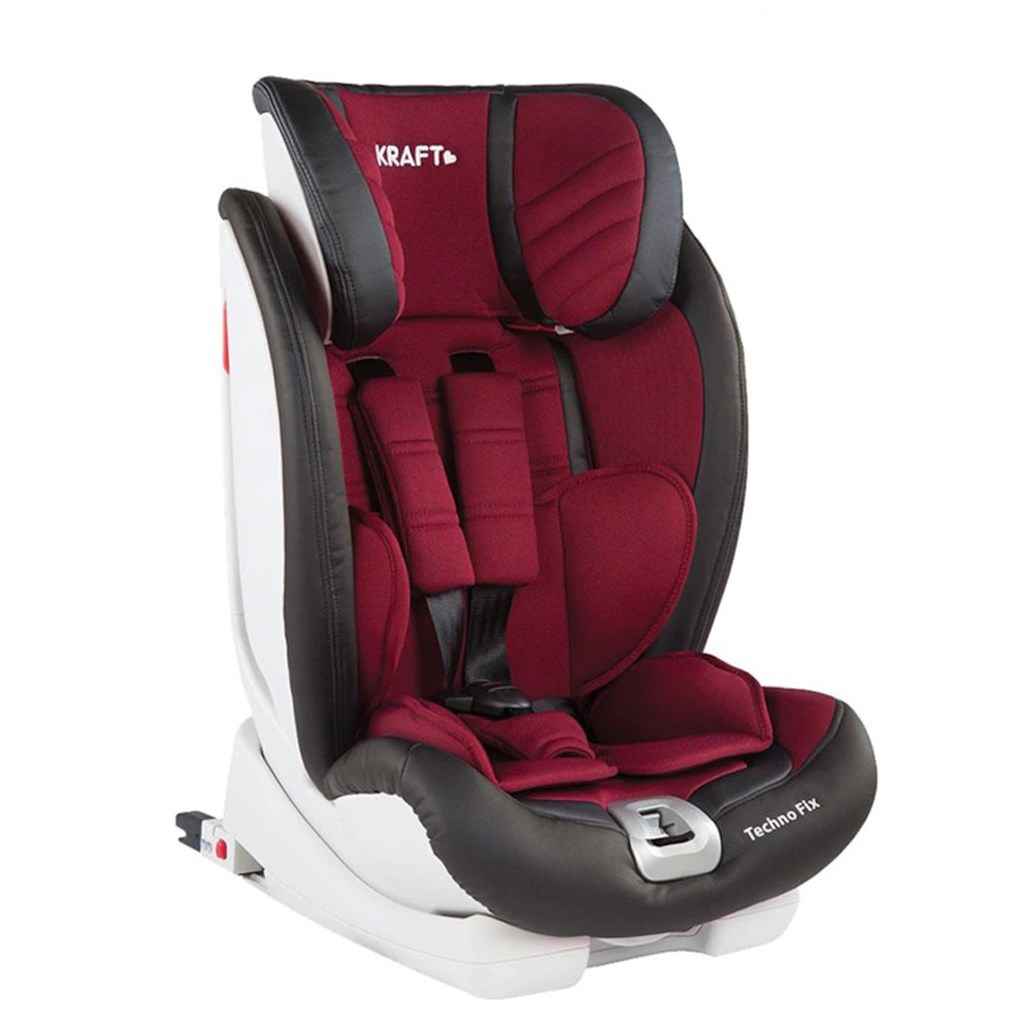 Kraft CMST-2 Tekno Fix İsofixli Oto Koltuğu 9-36 Kg Bordo