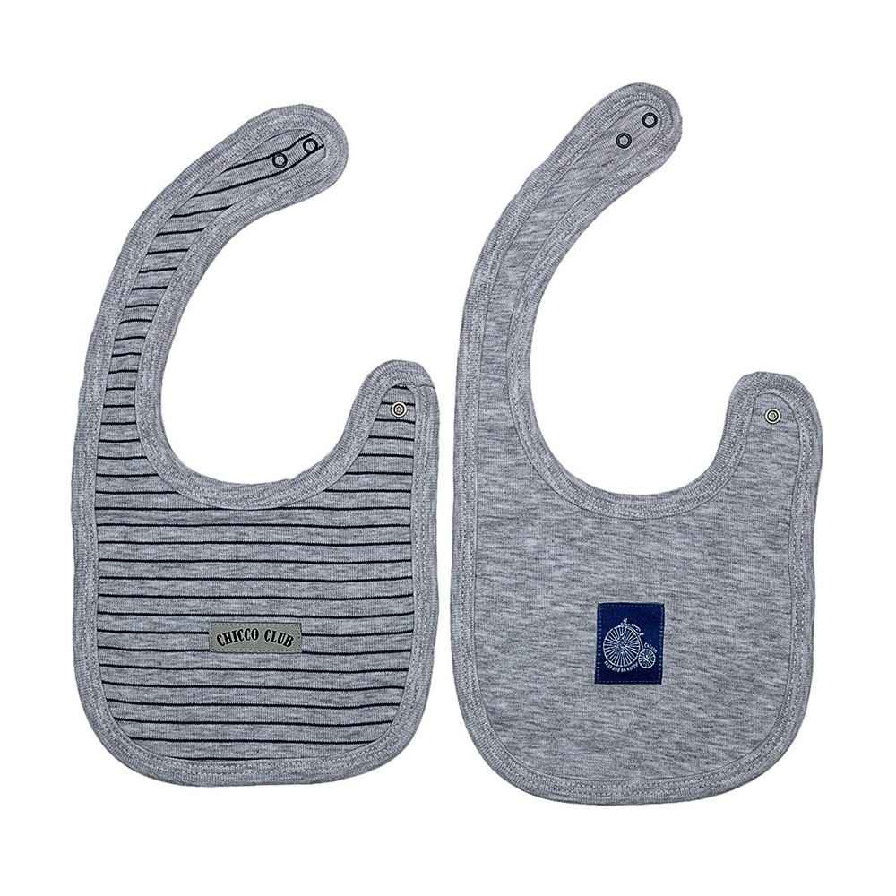 Chicco 32561 Bebek Mama Önlük 2 li Gri