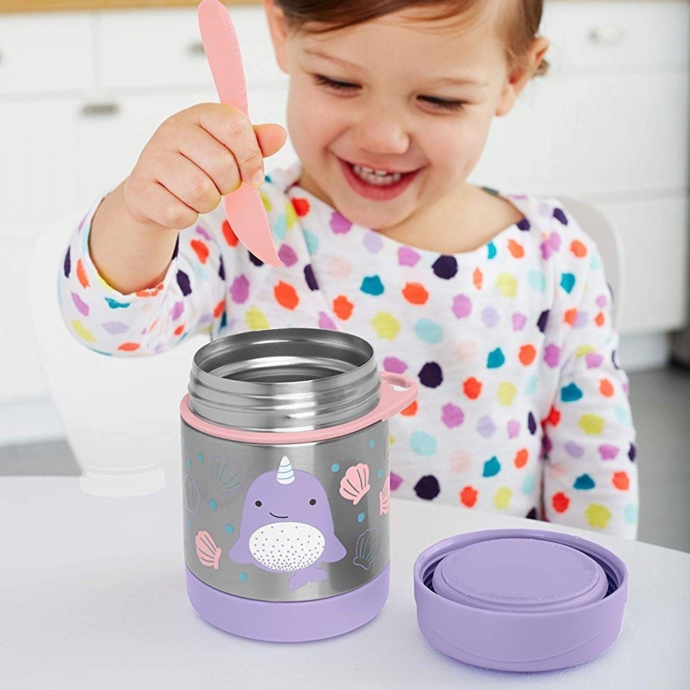 Skip Hop Paslanmaz Çelik Termos Pembe-Lila