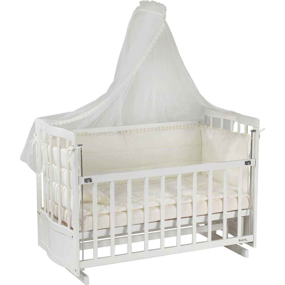 Pierre Cardin Deco Sallanır Ahşap Beşik 60X120 Beyaz