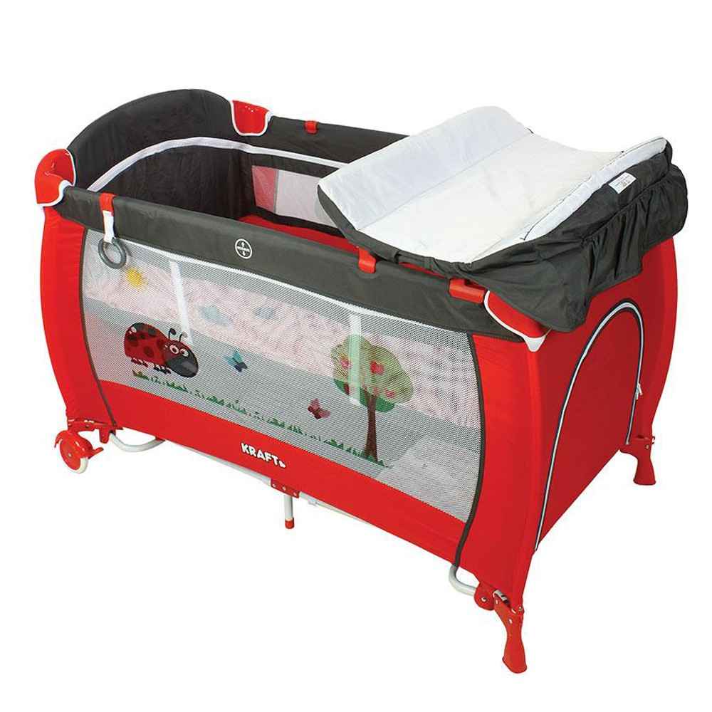 Kraft Calipso Plus Oyun Parkı 70x120 cm Kırmızı İlke Bebe