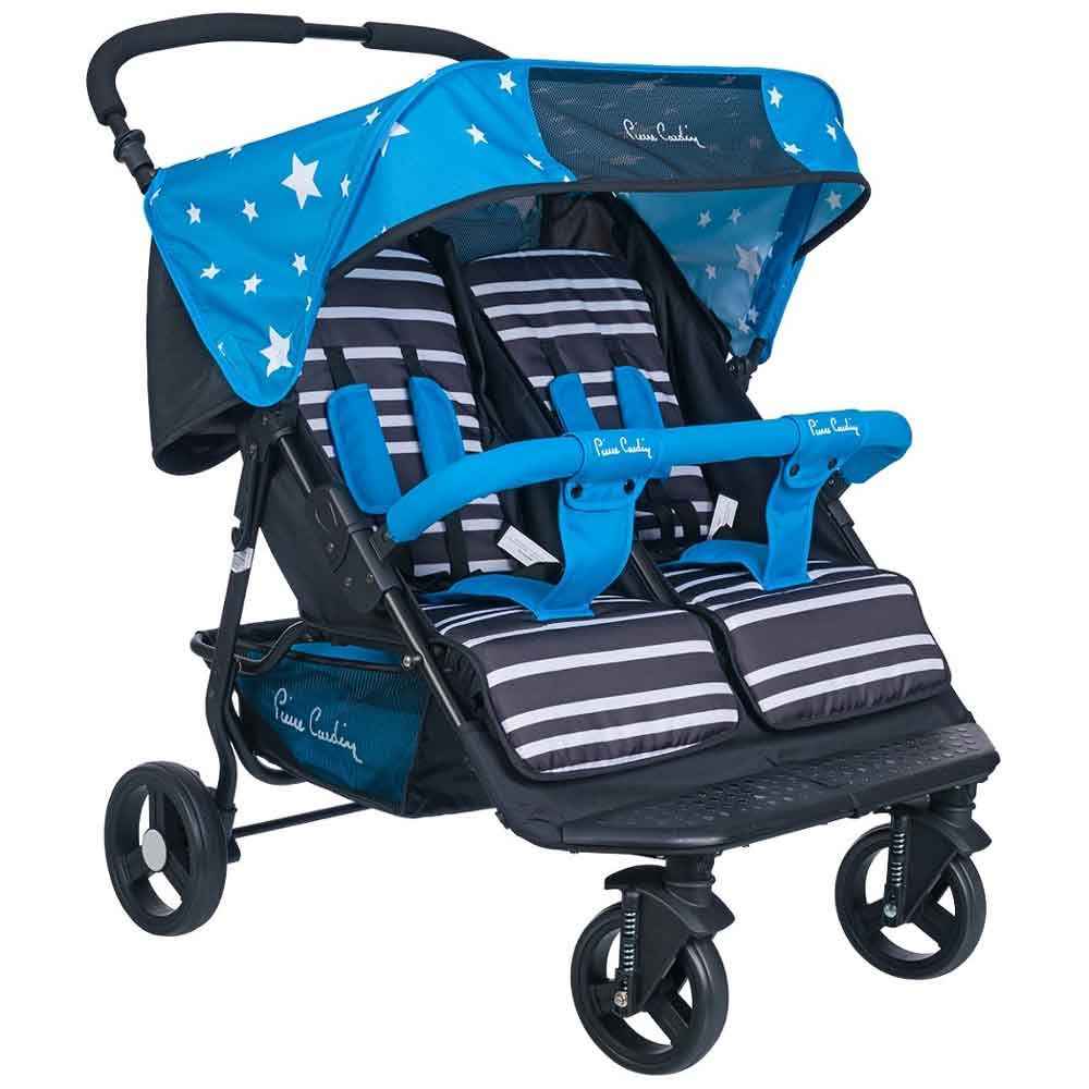 Pierre Cardin PC-507 İvo İkiz Bebek Arabası Mavi