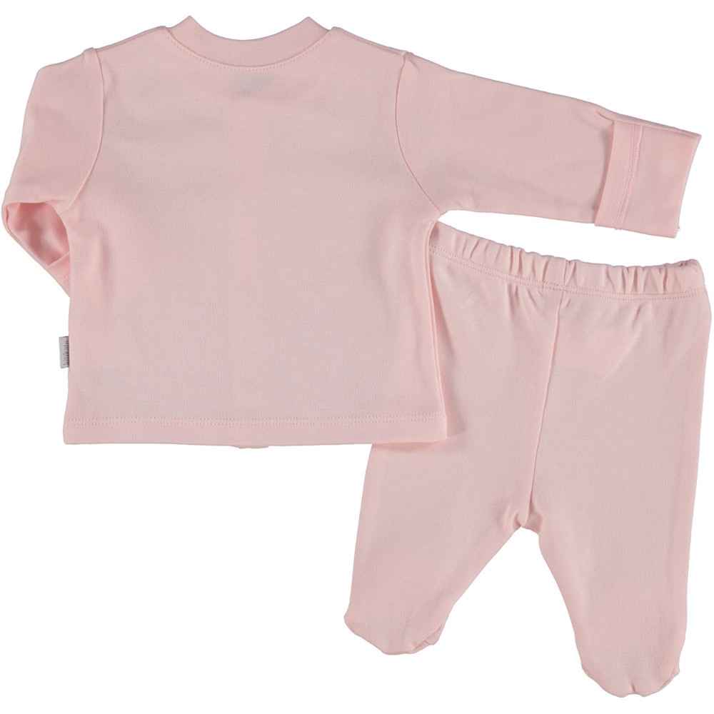 KitiKate S75691 Organik Bebek Pijama Takımı Pembe