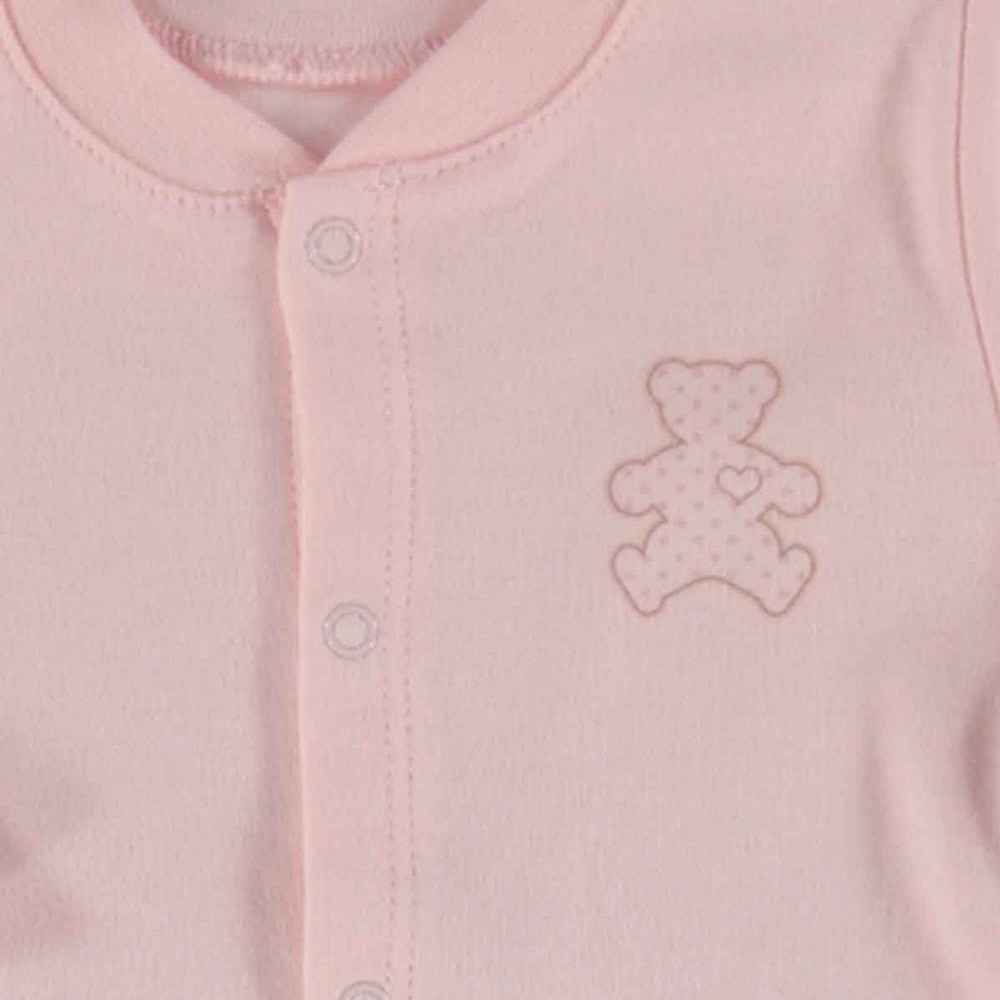 KitiKate S75691 Organik Bebek Pijama Takımı Pembe