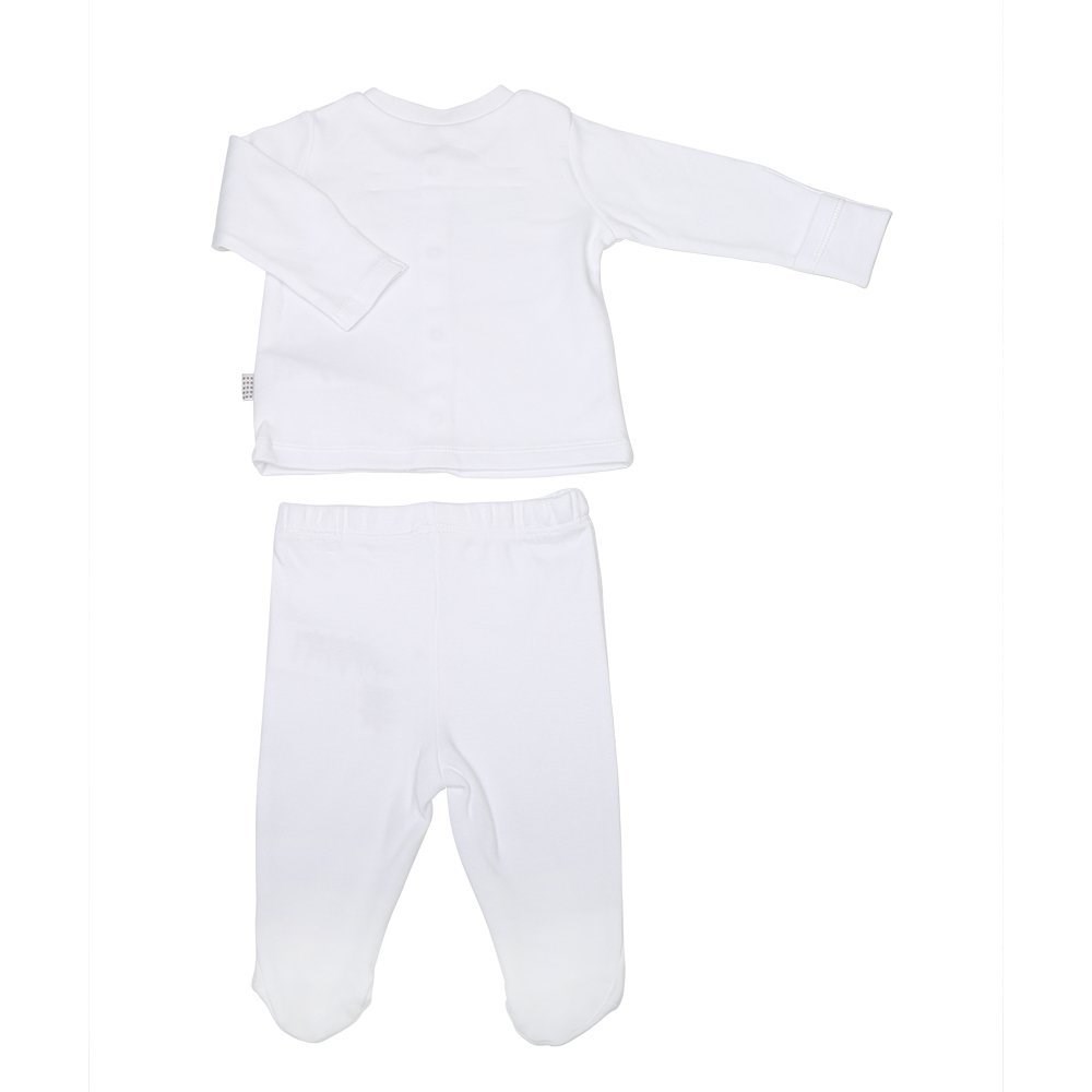 KitiKate S75691 Organik Bebek Pijama Takımı Beyaz