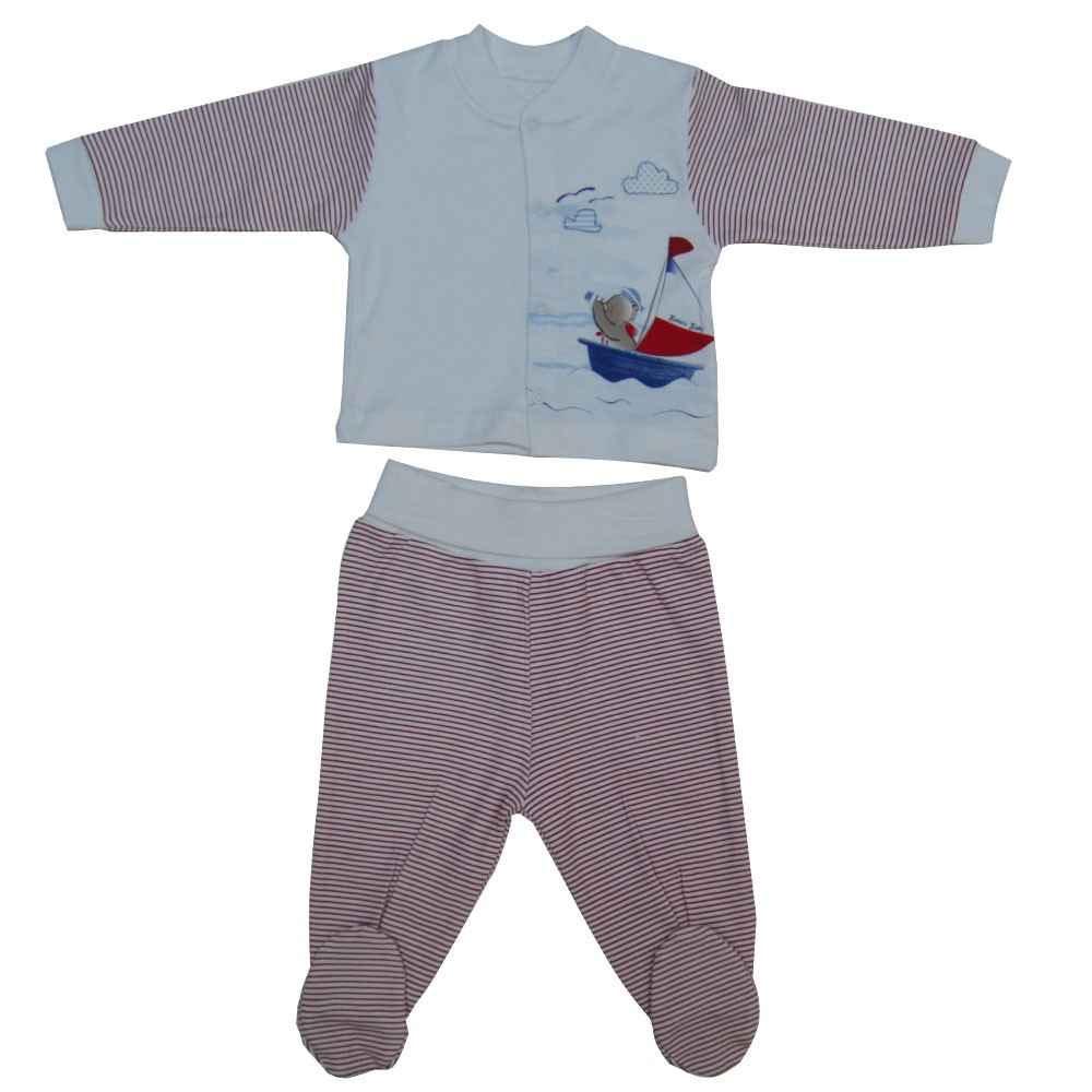 Bebetto F832 Offshore Penye Mini Bebek Pijama Takımı Kırmızı