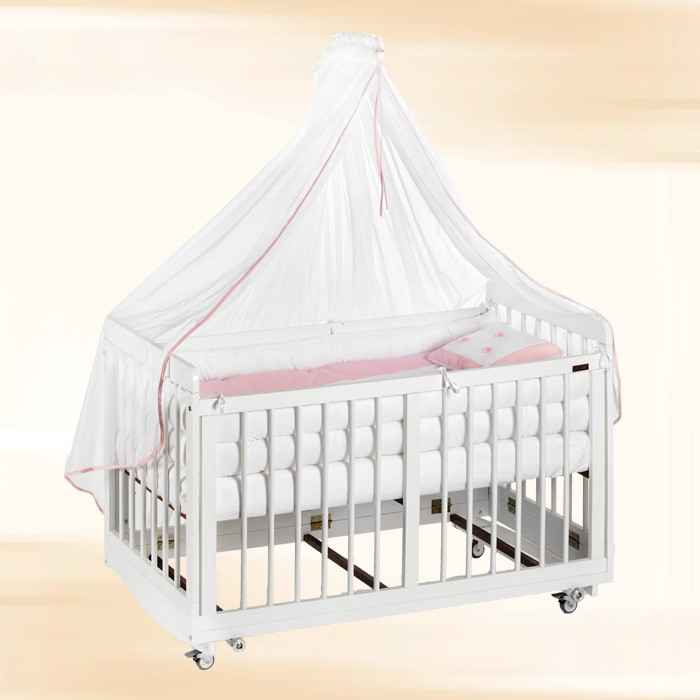 Baby Tech 166 Komple Beyaz 60x120 Ahşap Beşik 