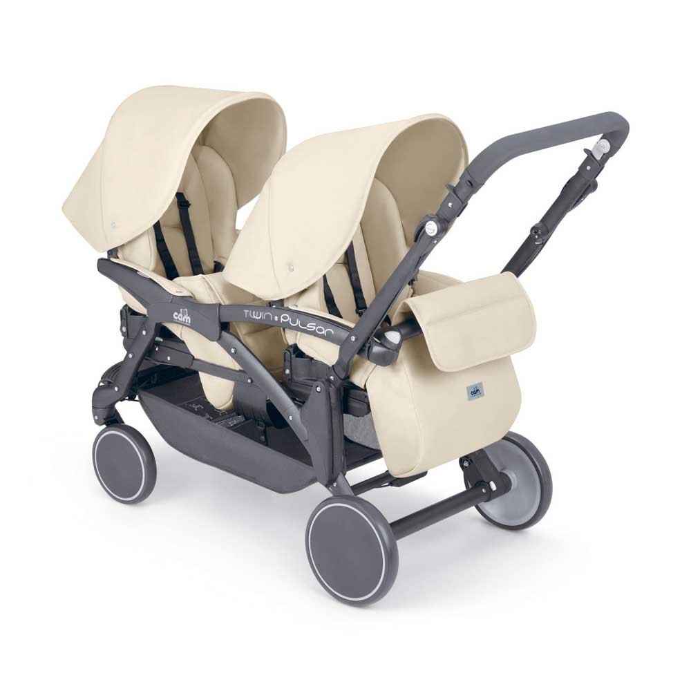 Cam ART867016 Twin Pulsar İkiz Bebek Arabası Krem İlke Bebe