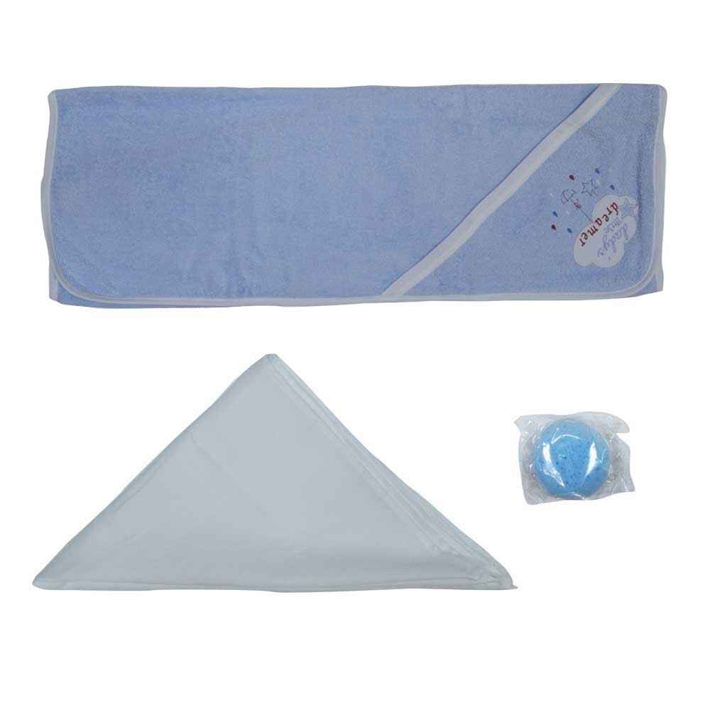 İdil baby 7465 Bebek Havlu Set Mavi