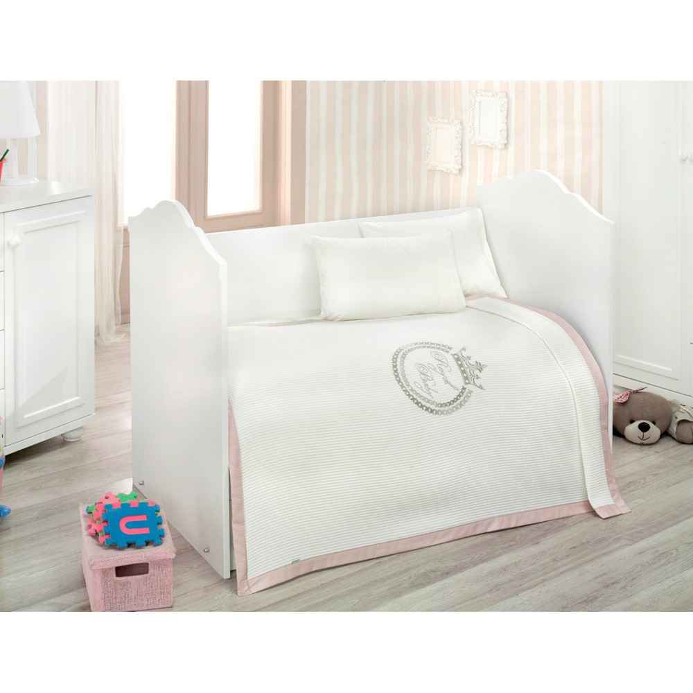 Kidboo Royal Vanilla Bebek Pike Takımı 100X150 
