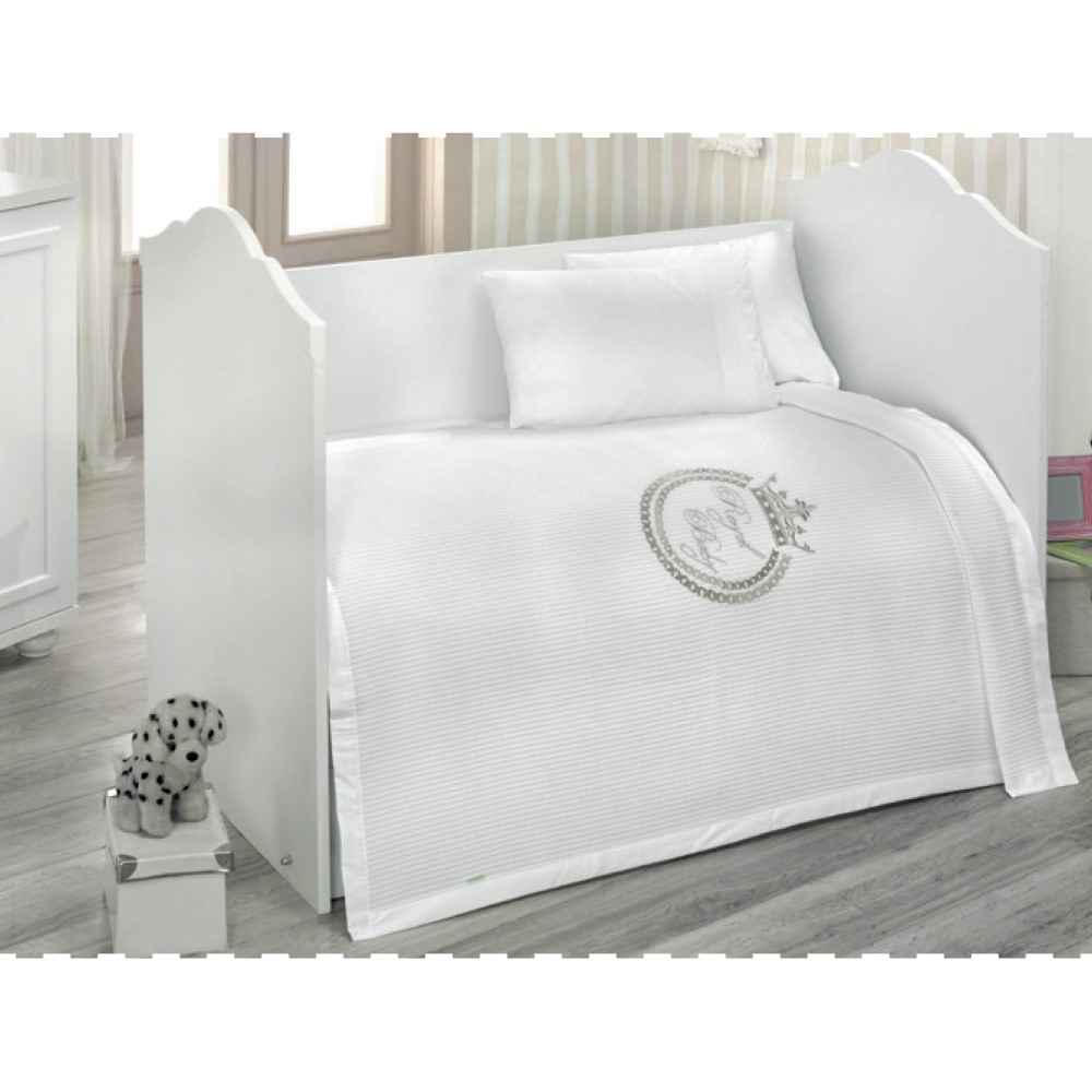 Kidboo Royal White Bebek Pike Takımı 100X150 